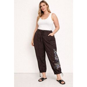 Mix It Brown Boho Parachute Pants Y2K Size 16 NWT
